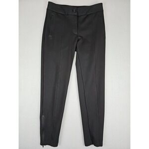 Betabrand Yoga Dress Pants Size Small 28x26 Black Skinny Ankle Zip W1437